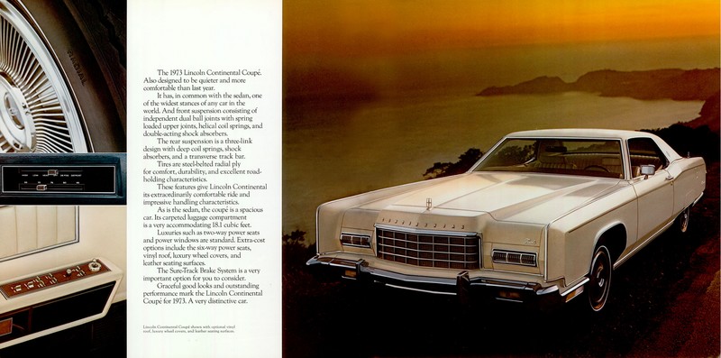 1973 Lincoln Model Range Brochure Page 4